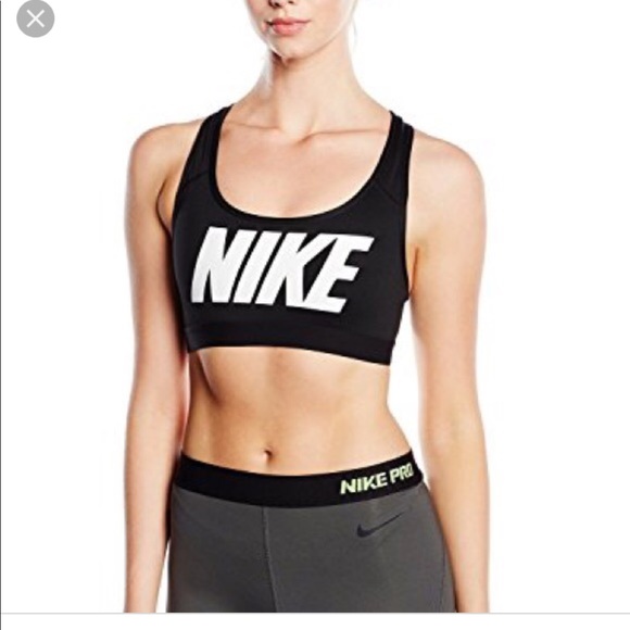 nike logo bra